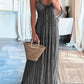 Backless Suspender Maxi Dress