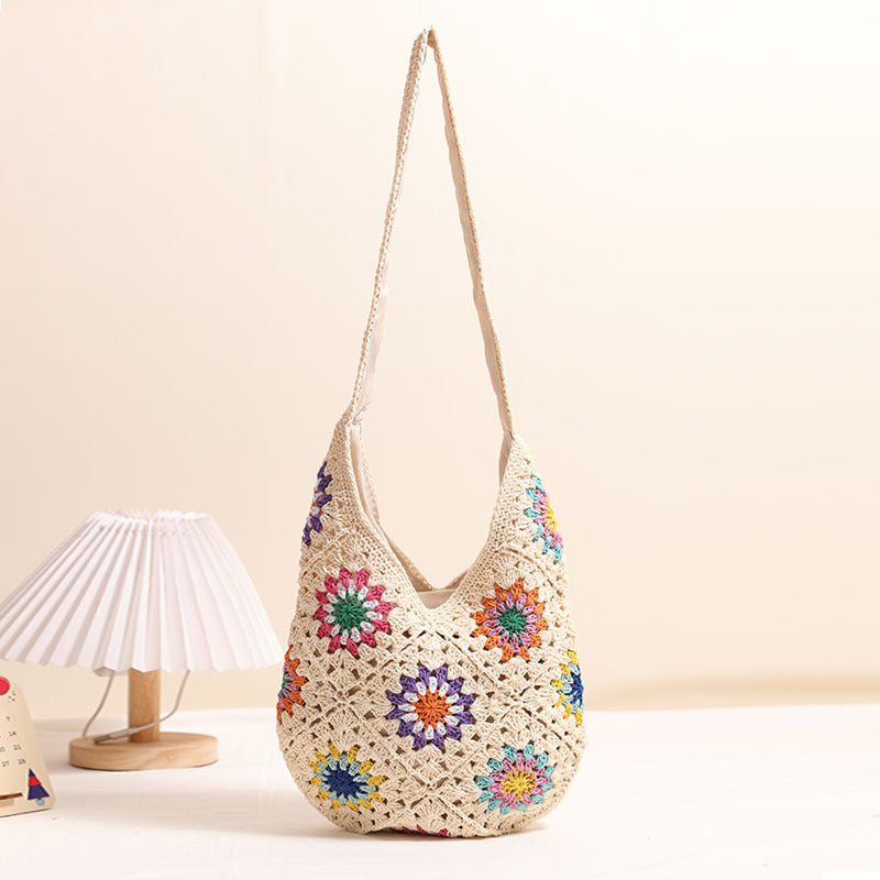 Boho Crochet Shoulder Bag