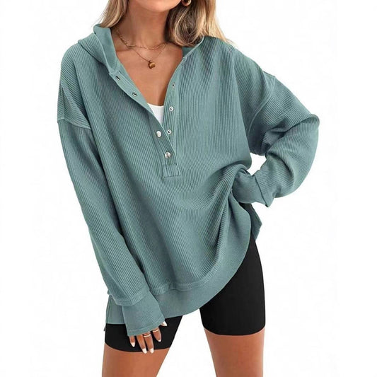Solid Color Women's Hoodie Sweatshirt
