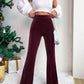 High Waisted Corduroy Flared Pants