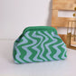 Wave Knit Clutch Bag