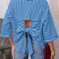 Striped Back Bow Tie T-Shirt