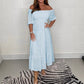 Solid Embroidered Maxi Dress