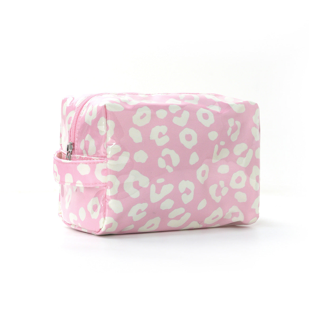 Durable PVC Polka Dot Leopard Print Makeup Bag