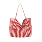 Large Capacity Striped Canvas Bag