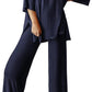 Loose T Side Pocket Sleepwear Set