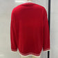 Merry Festive Knit Sweater  Casual Holiday Crewneck Pullover Top