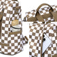 Convertible Checkered Backpack Purse — 2-in-1 Fashion Shoulder Bag
