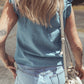 LooseFlesh Co vering Wrinkled Sleeveless Top