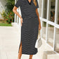 Maritime Stripe Polo and Maxi Skirt Co-Ord Set