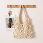 Floral Cotton Thread Woven Tote Bag