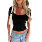 Crew Neck Short Sleeve T-shirt