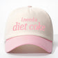 diet coke Color-blocked Baseball Cap Flat Cap