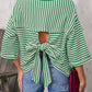 Striped Back Bow Tie T-Shirt
