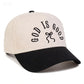 GOD IS GOOD Embroidered Bow Color Block Baseball Cap