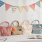 Simple style corduroy women's canvas handbag with name