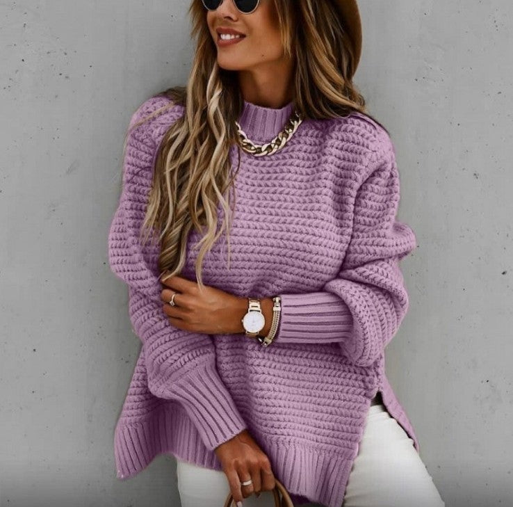 Loose and Relaxed Style Long-sleeved Sweater