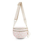 Checkered Crossbody Bag with Detachable Pouch