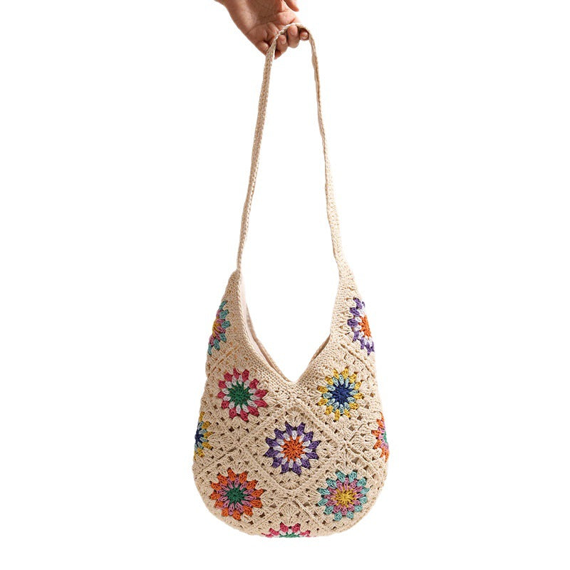 Boho Crochet Shoulder Bag