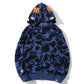 Fleece Hoodie Multi-color Ape Head Coat