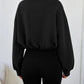 Women's Cropped Half-Zip Sweatshirt