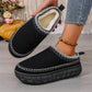 Thick-Soled Warm Ethnic Style Half-Slip