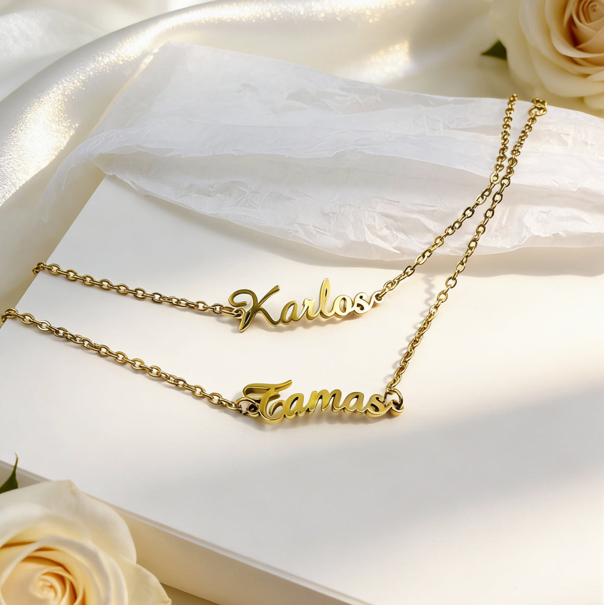 Custom Stainless Steel Letter Necklace, Bracelet, and Stud Earrings – Personalized Name/Logo Pendant