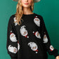 Christmas Sequin Santa Top