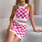 Knee-Length Skirt Knitted Suit