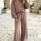Women's Knit Two-Piece Loungewear Set
