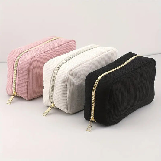 Personalized Hand-Embroidered Cosmetic Bag