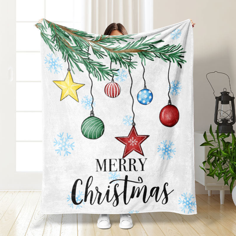 Thickened double-sided printed blanket nap blanket