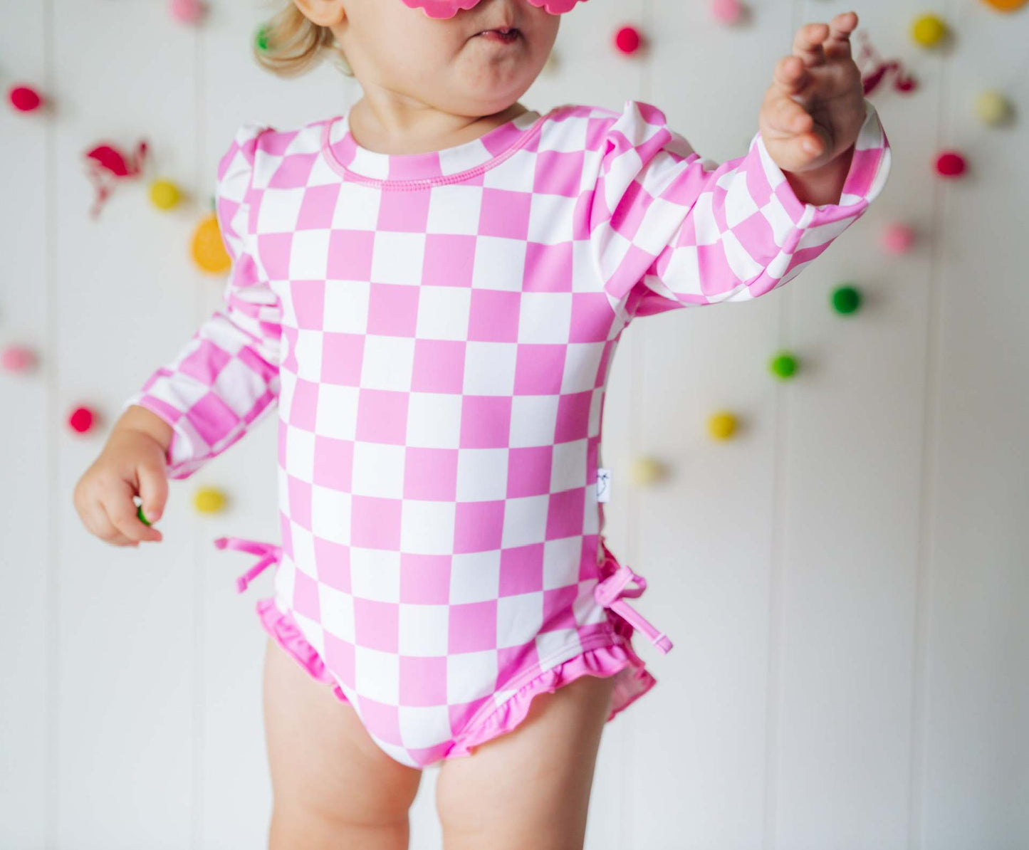 Kid's Plaid Swimsuit