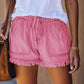 Pocket Frayed Tencel Shorts