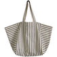 Large Capacity Striped Tote Bag