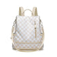 Convertible Checkered Backpack Purse — 2-in-1 Fashion Shoulder Bag