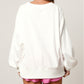 Valentine's Day Pink Boots Sequin Sweatshirt