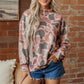 Multicolour Camouflage Western Style Pullover Sweatshirt