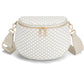 Trendy Woven Checkered Crossbody Bum Bag for Women