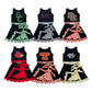 Custom Text Logo Girls' Sleeveless Top and Skirt Two-Piece Set