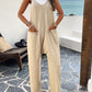 V Neck Loose Pockets Cami Jumpsuit