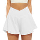 Pocket Faux Two-Piece Shorts