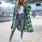 Mid Length Grid Shirt Coat