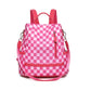 Convertible Checkered Backpack Purse — 2-in-1 Fashion Shoulder Bag