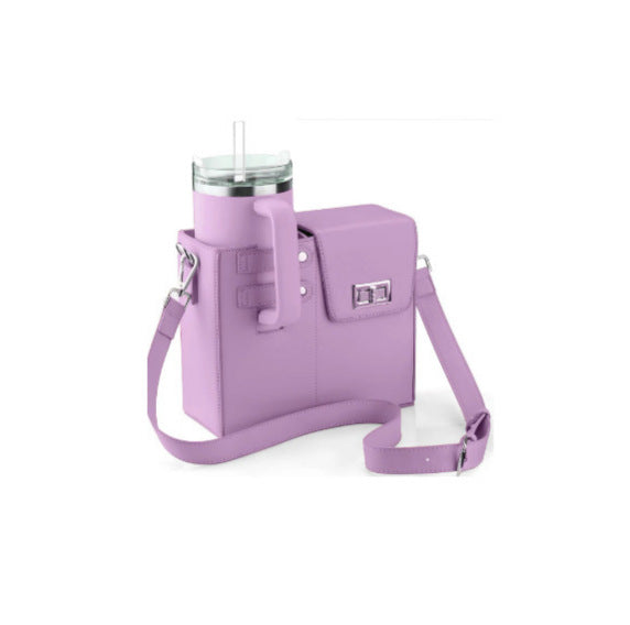 On the Go Cup Holder Purse Crossbody  Bag