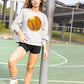 Sequin Basketball Patch Sweatshirt