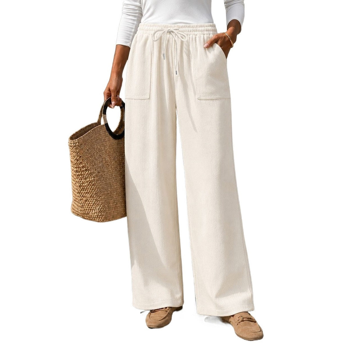 Cozy Corduroy Casual Pants