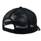 Multicolor Beaded Band Black Trucker Hat