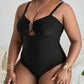 Plus Size One Piece Hollow Swimsuit