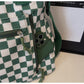 Checker Canvas Tote Bag Corduroy Bag